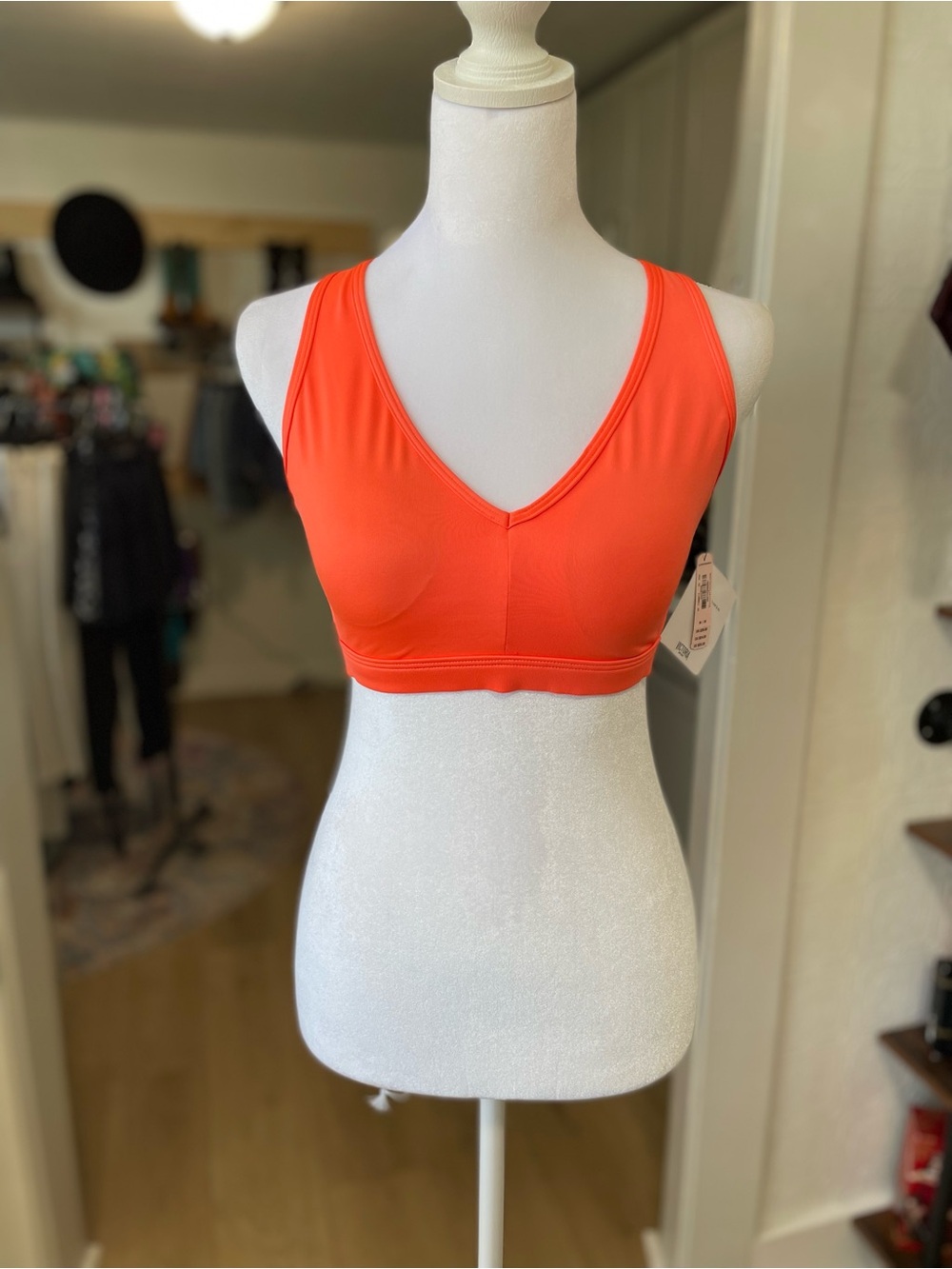 Victoria's Secret V-Neck Seamless Bralette — Bright Orange